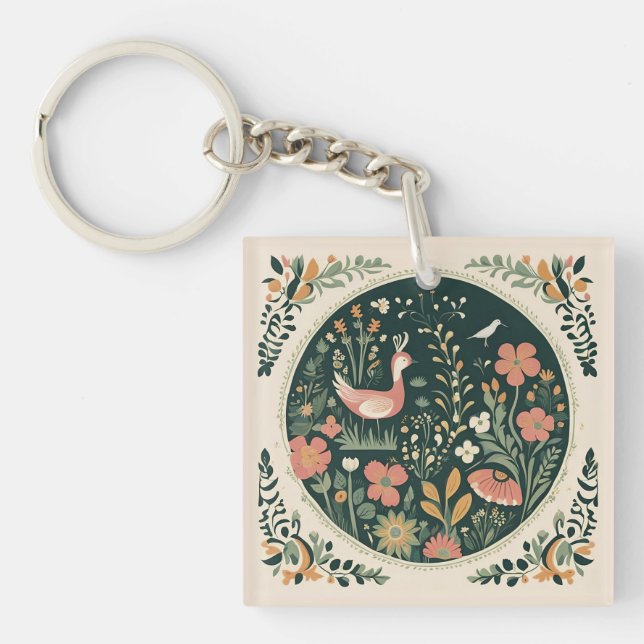 Porte-clefs Ressort folklorique (Devant)