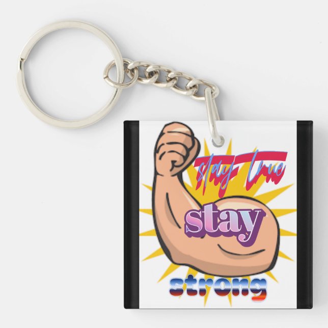 Porte-clefs Reste vrai Tee (Devant)