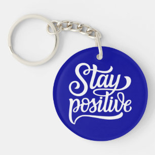 Porte-clefs Rester bleu positif