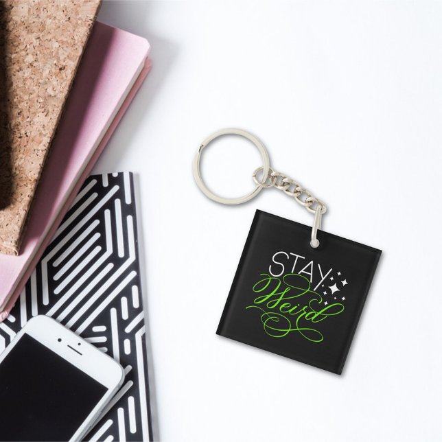 Porte-clefs Restez bizarre Introvert, Geek, Nerd (Créateur téléchargé)