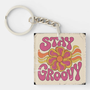 Porte-clefs Restez Groovy