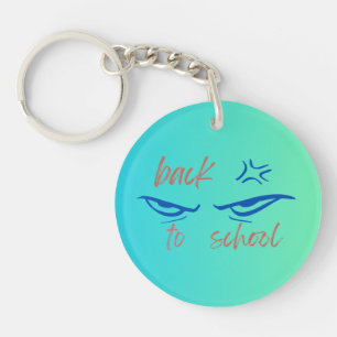 Porte-clefs Retour à l'école avec une torsion anime imprimé