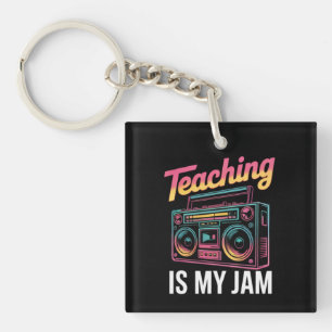 Porte-clefs Retour à l'école Rétro Enseigner est mon truc 80s 