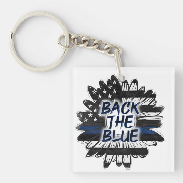 Porte-clefs Retournez le bleu (Devant)