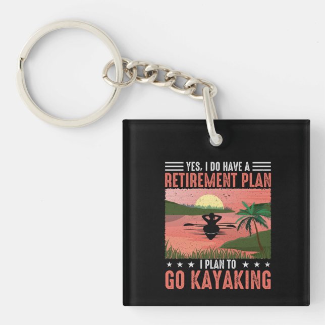Porte-clefs Retraite Kayaking Plan Beverage (Devant)