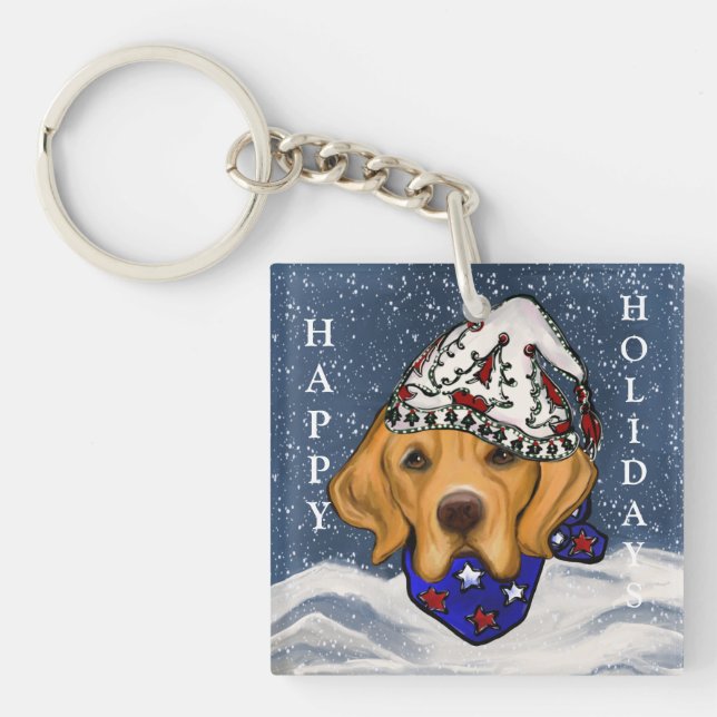 Porte-clefs Retriever doré (Devant)
