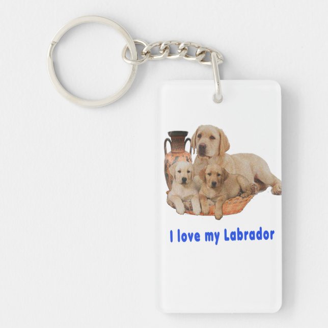 Porte-clefs Retriever du Labrador (Devant)