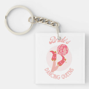 Porte-clefs Retro années 70 Reines de la danse de la mariée En