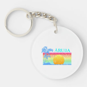 Porte-clefs Retro Beach Sunset Aruba