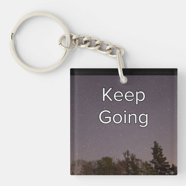 Porte-clefs Rétro Continuez (Devant)