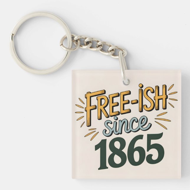 Porte-clefs Retro Free-ish depuis 1865 Junetdix (Devant)