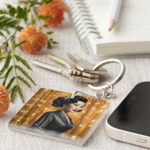 Porte-clefs Retro Glam Girls (Keiko)