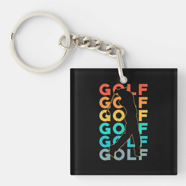Porte-clefs Retro Golfer (Devant)