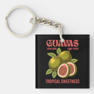 Porte-clefs Retro Guavas Fruit Commercial Graphisme Art Style