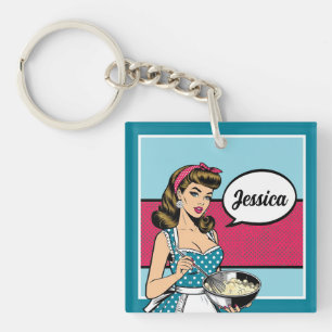 Porte-clefs Retro Pinup_ Hey Darlin