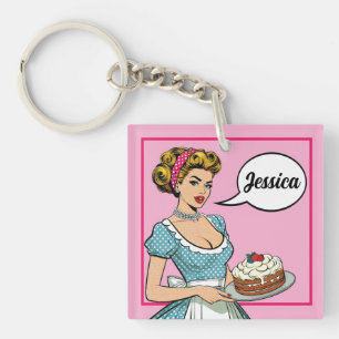 Porte-clefs Retro Pinup_ servi tous les jours