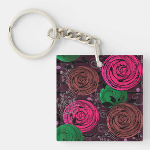 Porte-clefs Rétro, rustique, folk