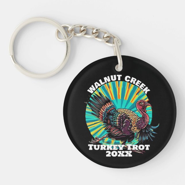 Porte-clefs Retro Turkey Trot (Devant)