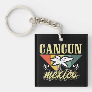 Porte-clefs Rétro Vintage Cancun Mexique