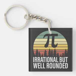 Porte-clefs Retro Vintage Pi Day - Irrationnel mais bien arron