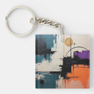 Porte-clefs Retro Wave Design 03 - Porte - clé