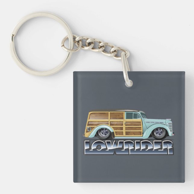 Porte-clefs Rétro Woody Lowrider (Devant)