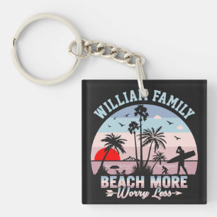 Porte-clefs Retrouvailles Familiales D'Été Plage Personnalisée