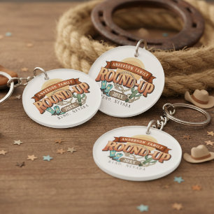 Porte-clefs Réunion de famille Western Round-Up ID1318