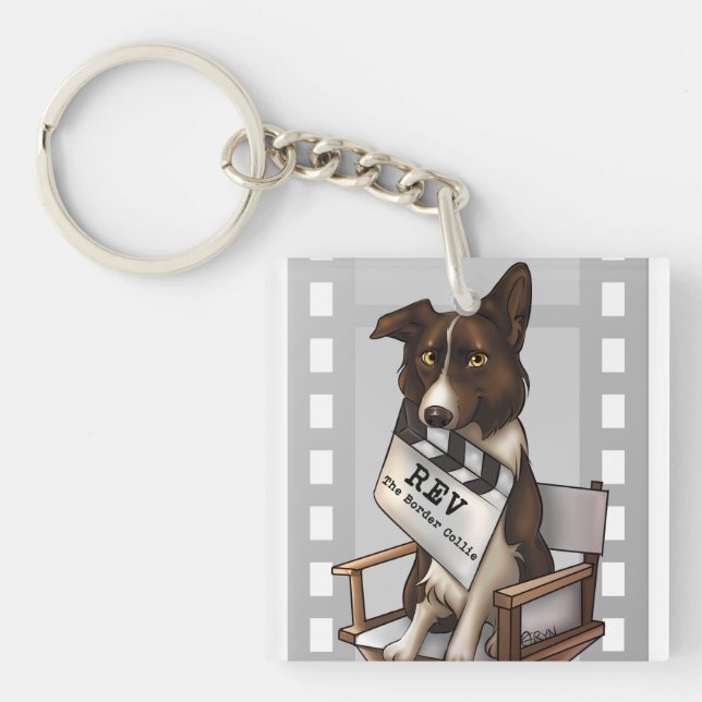 Porte-clefs Rev border collie (Devant)