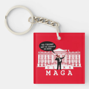 Porte-clefs Revenez à Trump 2024 Whitehouse ULTRA MAGA
