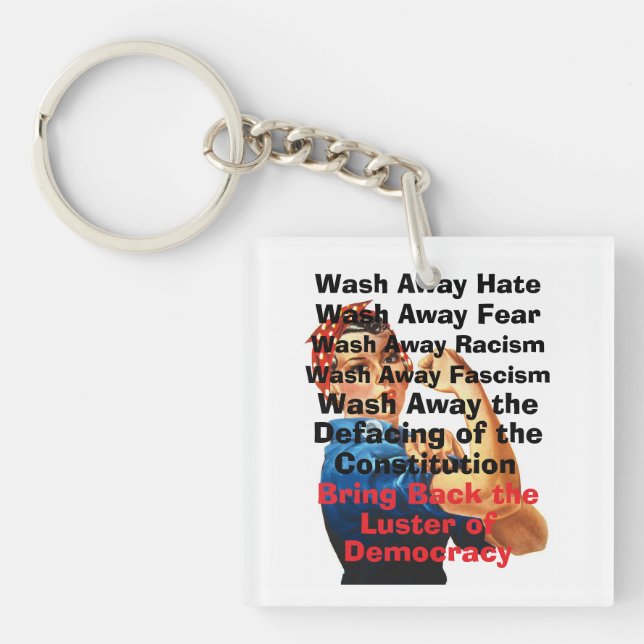 Porte-clefs Revenir au Porte - clé de la démocratie (Devant)