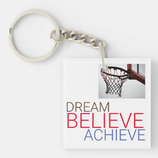 Porte-clefs Rêver croire atteindre le basket-ball