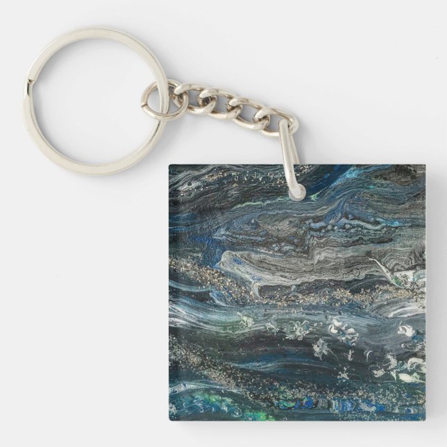 Porte-clefs Rêves des 20 peintures abstraites de l'océan (Devant)