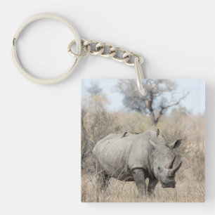Porte-clefs Rhino blanc