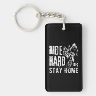 Porte-clefs Ride Hard ou rester Accueil Dirt vélo