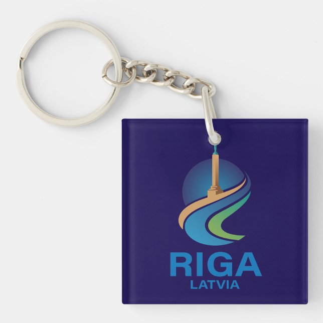 Porte-clefs Riga Lettonie (Devant)