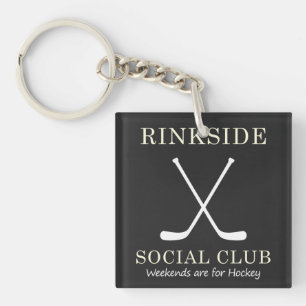Porte-clefs Rinkside Social Club : Week-ends pour Hockey Mom M
