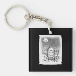 Porte-clefs RIP Common Sense Stupid Moon Masques et Vaccin