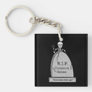 Porte-clefs RIP Mort de Bon Sens 