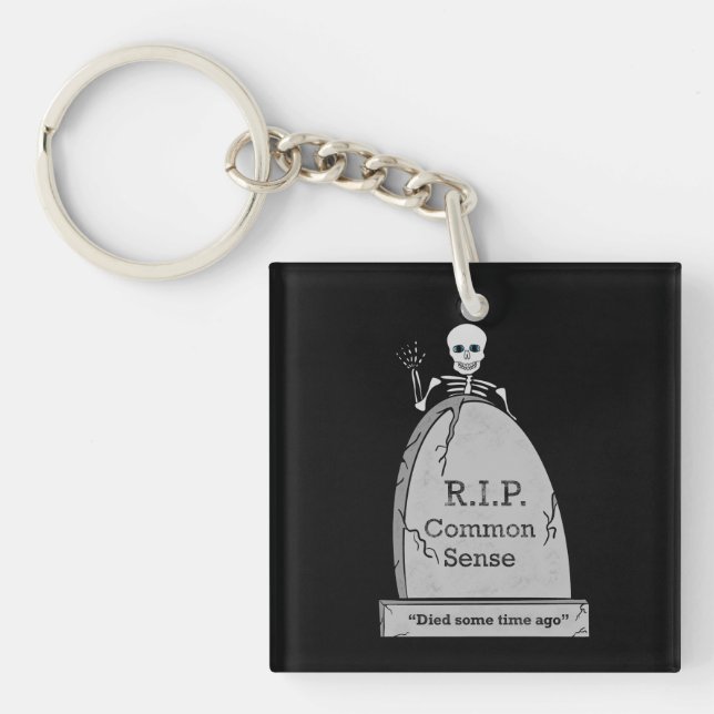 Porte-clefs RIP Mort de Bon Sens  (Devant)
