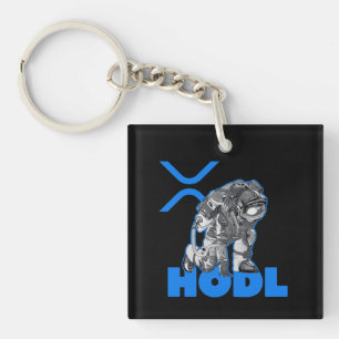 Porte-clefs Ripple XRP Cryptomonnaie -Crypto Astronaut-HODL
