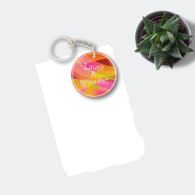 Porte-clefs Rire et faire graisse humour dire Porte - clé oran (Créateur téléchargé)