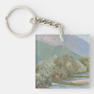 Porte-clefs Rivière Aniene Paysage Art Nouveau époustouflant