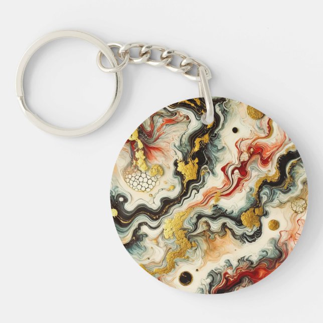 Porte-clefs Rivières dorées (Devant)