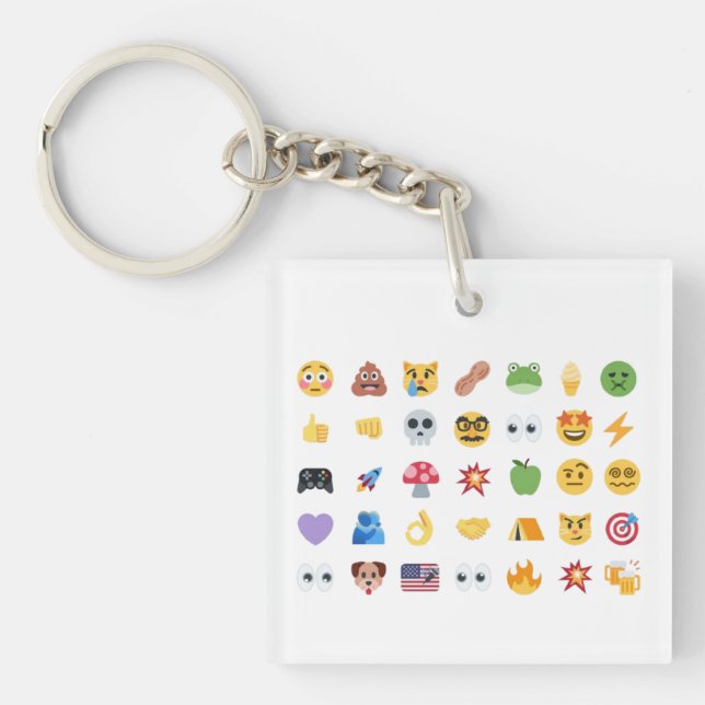 Porte-clefs Roaring Kitty 35 Timeline Emoji GME MOASS DFV mème (Devant)