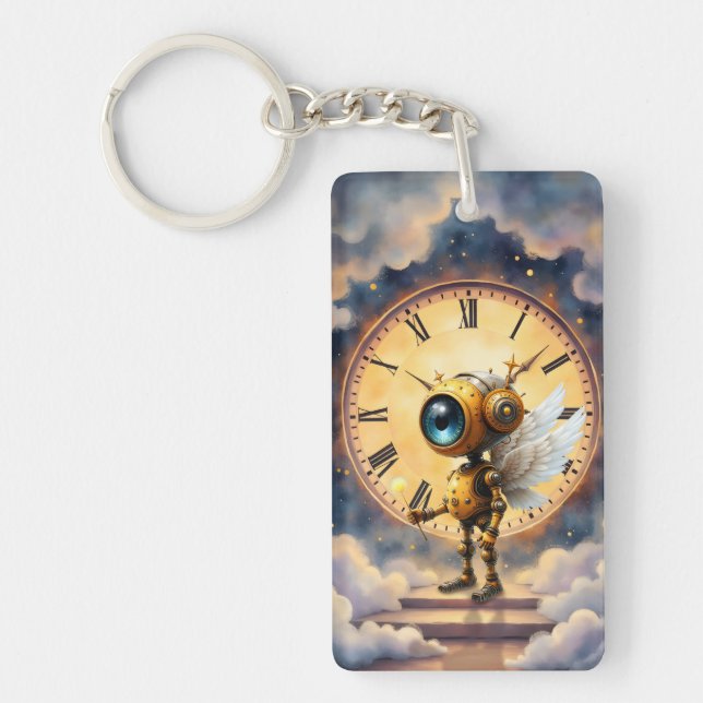 Porte-clefs Robby the Winged Timekeeper – Wings of Time Series (Devant)