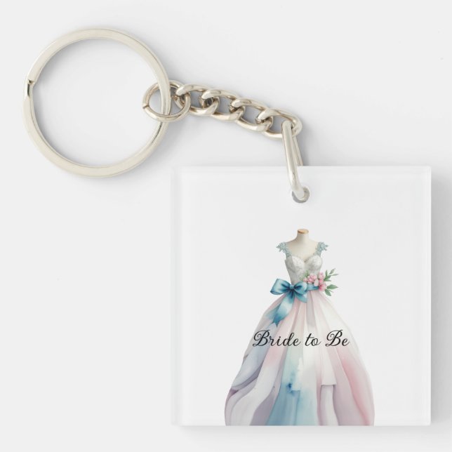 Porte-clefs Robe de mariée Baby Shower Future Mariée (Devant)