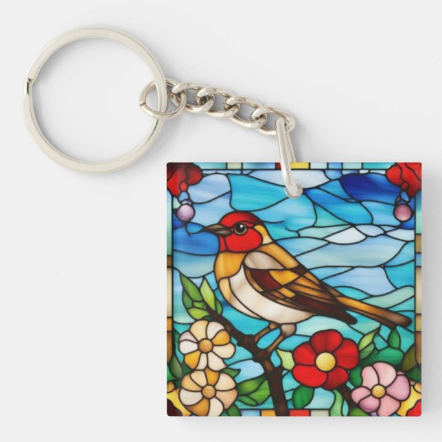 Porte-clefs Robin Coloré (Devant)