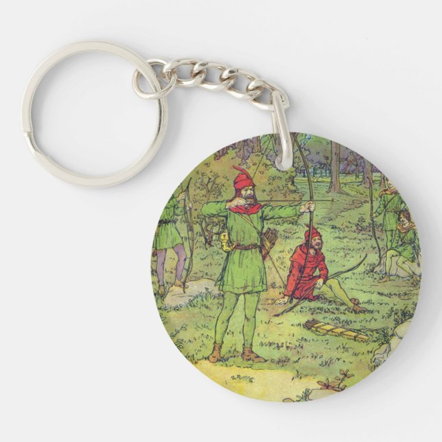 Porte-clefs Robin des Bois dans la forêt  (Devant)