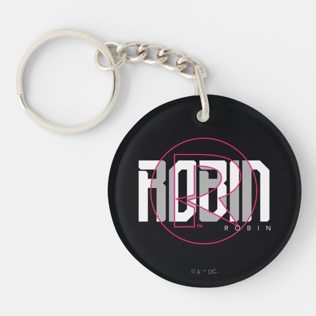 Porte-clefs Robin Hi-Tech Nom Graphique (Devant)
